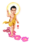 Hình Phật Đản Sanh Vesak Transparent Phat Dan Vesak Buddha Baby Painting Transparent Background